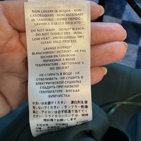 NEW Gucci Green 100% Silk A-Line Dress Short Sleeve Size 42 /6 Italy $2,735 - Picture 16 of 16